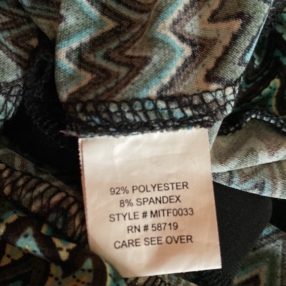 notations Front-gather Chevron print Blouse - Picture 6 of 6